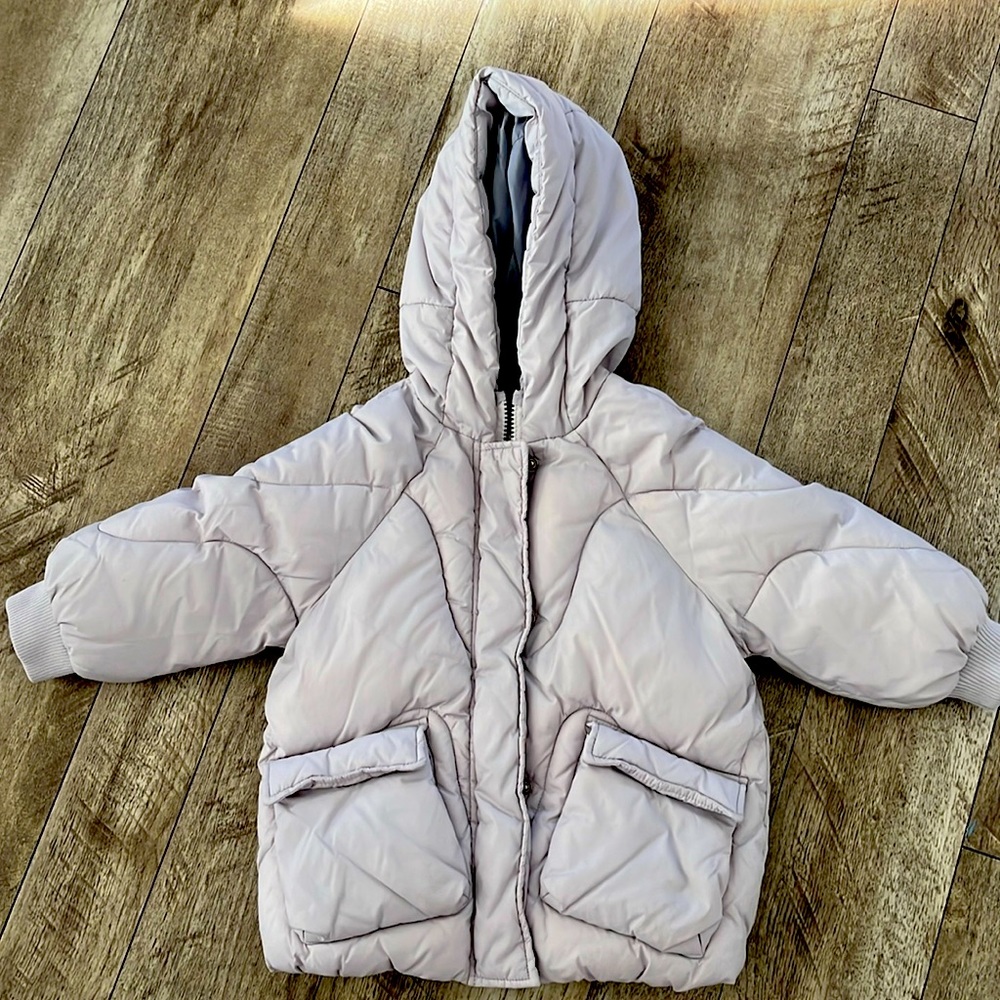 Kids Zara parka in lilac size 3-4